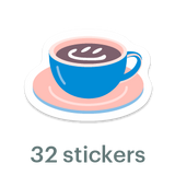 Mossery Stickers: Coffee (STC-004)