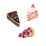 Artist Series Stickers: Dessert Tarts (STC-509)